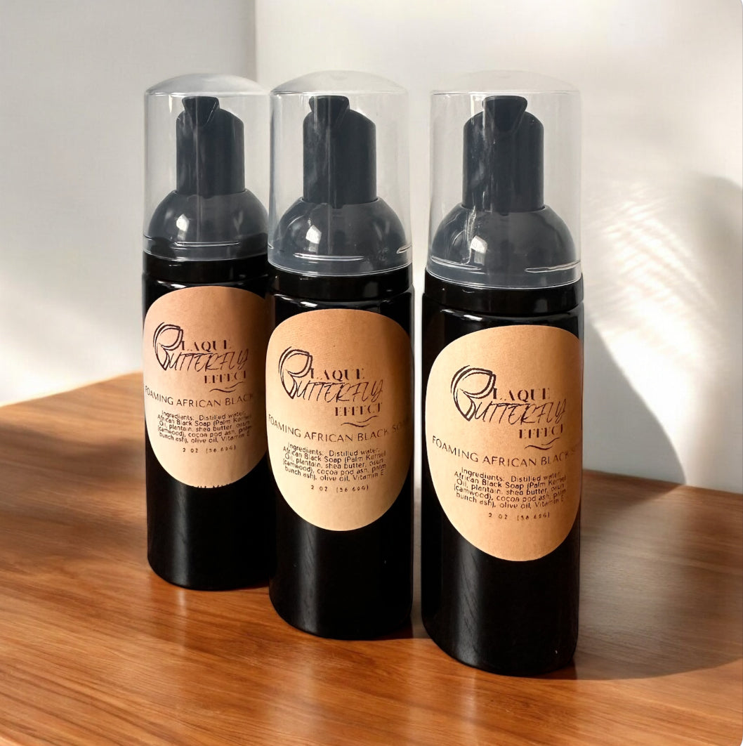 FOAMING AFRICAN BLACK SOAP